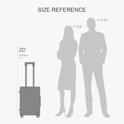 LEVEL8 Hard Shell 20 Inch Carry on Luggage Airline Approved, Polycarbonate - color: Navy, size: Carry-On 20 Inch