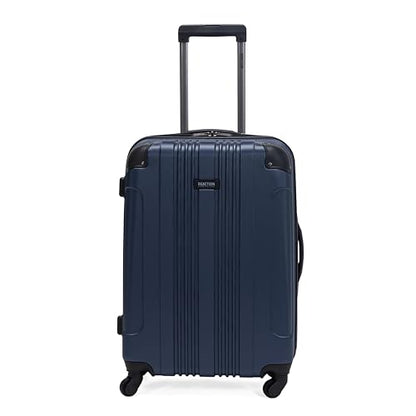 Kenneth Cole REACTION Out of Bounds 경량 하드쉘 4륜 스피너 수하물, 해군, 24인치 체크, Kenneth Cole Reaction Out of Bounds 경량 하드쉘 4륜 스피너 캐리어 - color: 해군, size: 24인치 체크