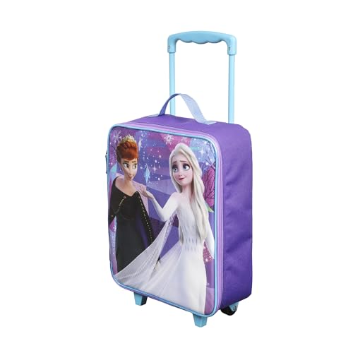 Frozen 2 Anna & Elsa Formal Wear 14" Youth Purple Soft Sided Luggage - color: Frozen 2 Anna & Elsa