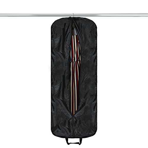 Dalix 60" Foldable Garment Bag Suits Cover Dresses w Front Pocket - color: Dark Green