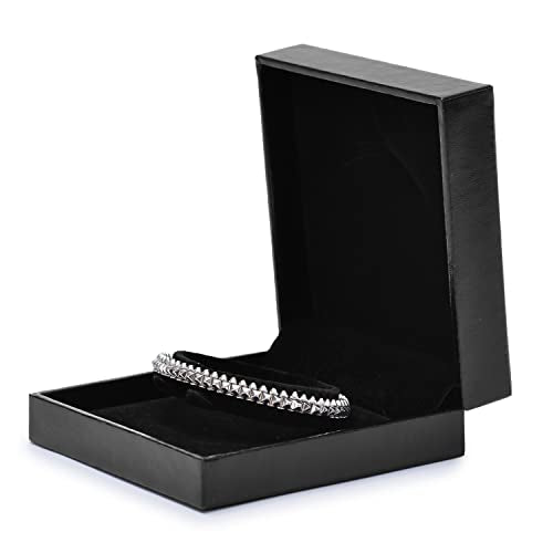 Oirlv Black Bracelet/Bangle Box, Jewelry Display Case for Anniversary - color: Bracelet box