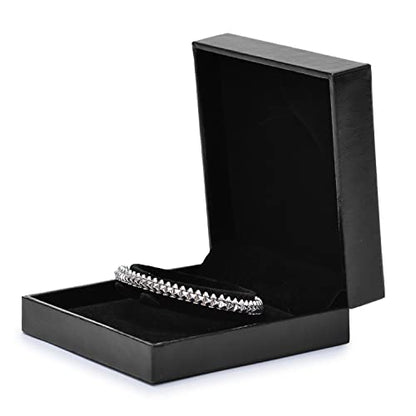 Oirlv Black Bracelet/Bangle Box, Jewelry Display Case for Anniversary - color: Bracelet box