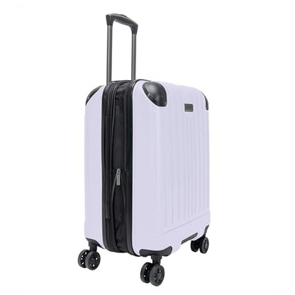 Flying Axis Collection Lightweight Hardside Expandable 8-Wheel Spinner Luggage, Lavender, 20-Inch Checked - color: Lavender, size: 20-Inch Carry On