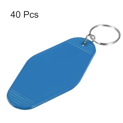 uxcell Hotel Keychains Blank Plastic - color: Dark Blue