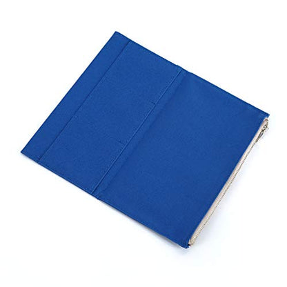 Moterm Canvas Zipper Pocket Insert Pouch for Travelers Notebook Refill - color: Canvas-Deepblue, size: Standard Size