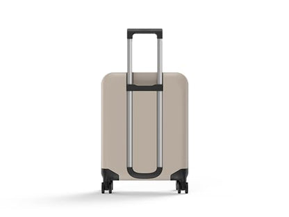 ROLLINK Foldable Flex 360 Carry-On Suitcase 21” – Hardshell Luggage, Double Spinner Wheels, TSA Lock, Lightweight & Durable Travel Case – Scratch, Water & Impact Resistant (Warm Grey) - color: Warm Grey, size: Carry-On International 21-Inch