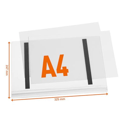 Durable Outdoor Sign Holder, Water-Resistant, Letter Size, 5 Pack - size: A4, style: magnetic
