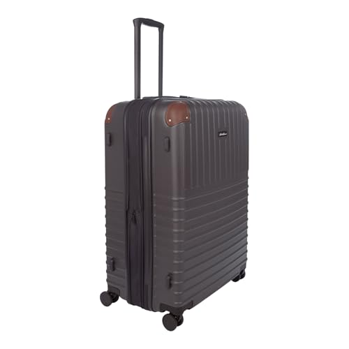 Eddie Bauer Strata Luggage | Hardside | Spinner Wheels | Expandable | Lightweight | Travel Essentials, Cinder, 30" (Check-In) - color: Cinder, size: 30" (Check-In)