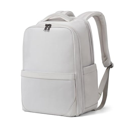 Hanke Expandable Travel Backpack 16 Inch, Full-Open Laptop Backpack, Grey - color: Grey (Cool Grey), size: 16 Inch