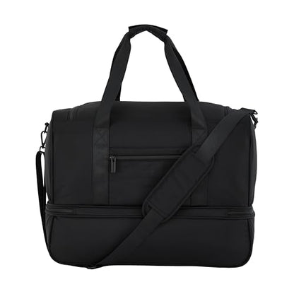 Scotch & Soda Amsterdam Travel Duffel Bag, Black, 20-Inch - color: Black, size: 20-Inch