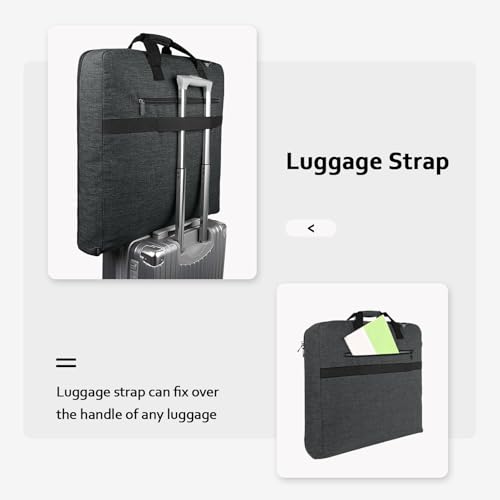 MATEIN Garment Bags for Hanging Clothes, Large Travel Suit Bag with Strap - color: Dark Grey
