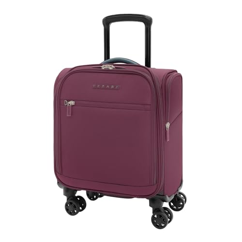 Verage Underseat Carry On Luggage with Wheels,14-Inch,Grape Red - color: Grape red, size: 14-Inch Compact Underseat