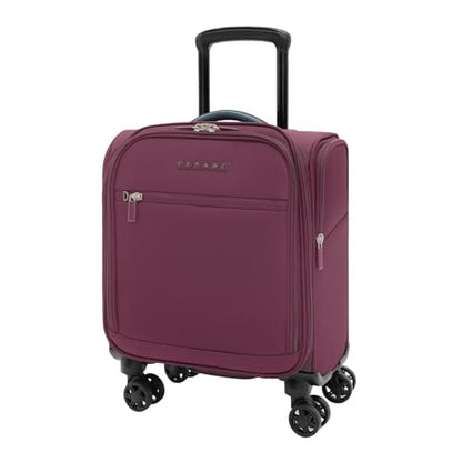 Verage Underseat Carry On Luggage with Wheels,14-Inch,Grape Red - color: Grape red, size: 14-Inch Compact Underseat