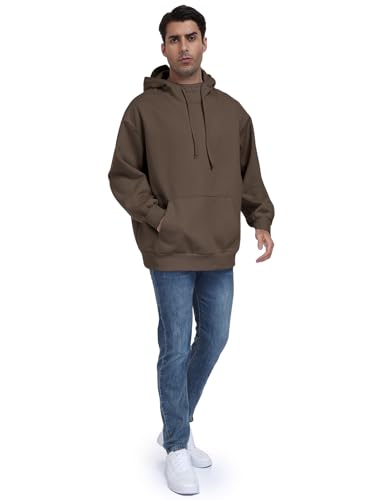SeSe Code Hoodie with Eye Mask Travel Airplane Unisex Oversized Sweatshirt - color: Light Coffee, size: Medium