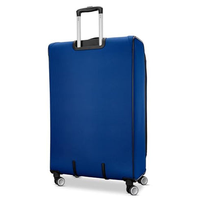 American Tourister 4 KIX 3.0 Checked-Large Softside Expandable Luggage with 4 Spinner Wheels, Sapphire Blue - color: Sapphire Blue, size: Large