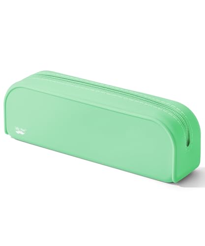 Mr. Pen- Silicone Pencil Case, Aesthetic Pencil Bag for Women, Makeup Pouch - color: Mint Breeze