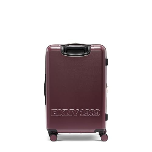 DKNY On the Go 25" Hardshell Lightweight Expandable Checked Luggage with Spinner Wheels,Burgundy - color: Burgundy, size: 25" Checked Luggage
