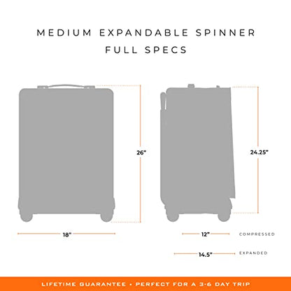 Briggs & Riley Baseline Spinners, 블랙., Briggs & Riley 베이스라인 스피너 - color: 블랙., size: 26-inch Baseline Medium Expandable