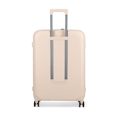 ROLLINK Foldable Mono Large Checked Suitcase 29” – Hardshell Luggage, Double Spinner Wheels, TSA Lock, Lightweight & Durable Travel Case – Scratch, Water & Impact Resistant (Shifting Sand) - color: Sand Beige, size: Large Checked