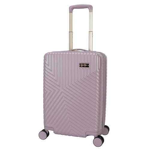 Jessica Simpson Abilene 20" Expandable 8-Wheel Spinner Carry On Luggage Suitcase, Elderberry - color: Elderberry, size: Carry-On