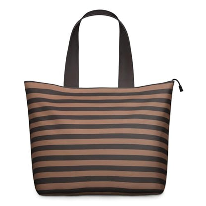 Extra Large Weekender Travel Beach Bag for Women - Brown Checkered Waterproof Canvas Tote Bag Thick Double Layer Carry on Duffel Unisex Overnight Hospital Bag for Maternity Delivery - color: Checkered03