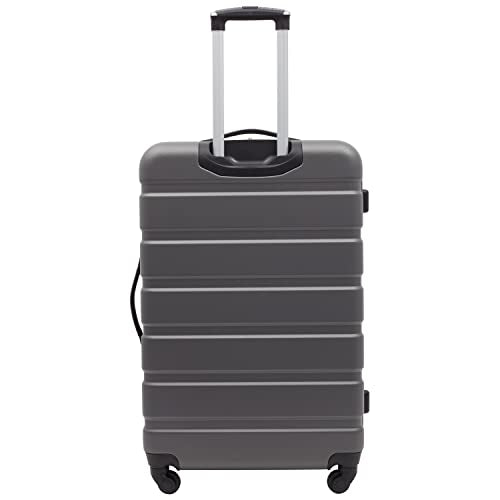 Travelers Club Harper Luggage, Charcoal, 2 Piece Set - color: Charcoal, size: 2-Piece Set