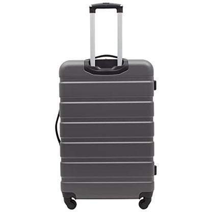 Travelers Club Harper Luggage, Charcoal, 2 Piece Set - color: Charcoal, size: 2-Piece Set