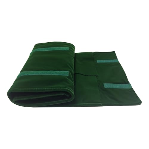 UnionPlus Travel Necklaces Roll Organizer Anti-Tangle Large Blackish Green - color: Blackish Green, size: Large