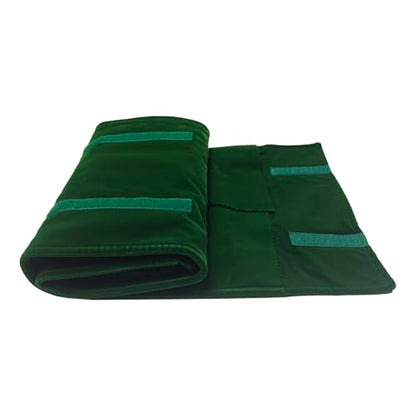 UnionPlus Travel Necklaces Roll Organizer Anti-Tangle Large Blackish Green - color: Blackish Green, size: Large