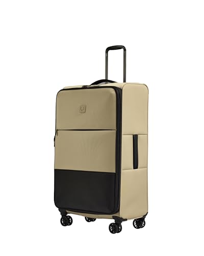 ANTLER Soft Stripe Large Checked Luggage, Sand Yellow, 31.9", 105-122L - color: Sand Yellow, size: Large