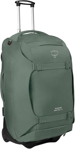 Osprey Sojourn Shuttle 30"/100L Wheeled Duffel Luggage, Green OS - color: Koseret Green, size: 30"/100L