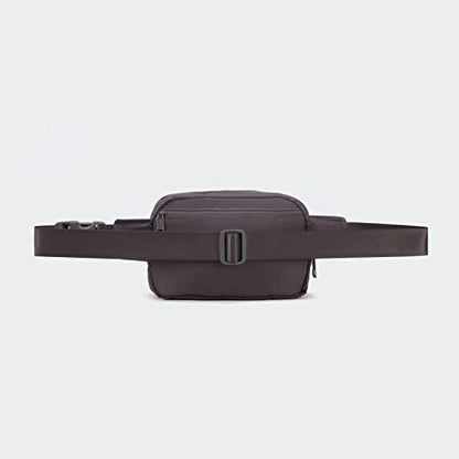Pander Nylon Fanny Pack Belt Bag for Women with 5 Zipper Pockets - color: Dim Grey