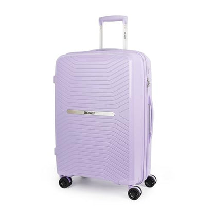 25" Checked Luggage Hardside Suitcase Expandable 20% - color: Lavender, size: Checked-Medium 25-Inch