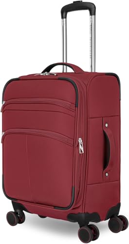 Everest Expandable Softside Spinner - color: Wine, size: 20-Inch Spinner Carry-On