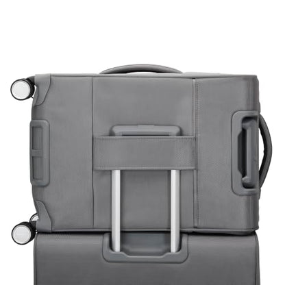 Samsonite Soft-Sided 2-PC: 20/29” (Carry-on & Large Checked) Lightweight Expandable PortLift Luggage Set: Durable, Four Spinner Wheels, Adjustable Handle, TSA Lock, 2 Front & Side Pocket- Steel Grey - color: Steel Grey, size: 2-Piece (20"/29")