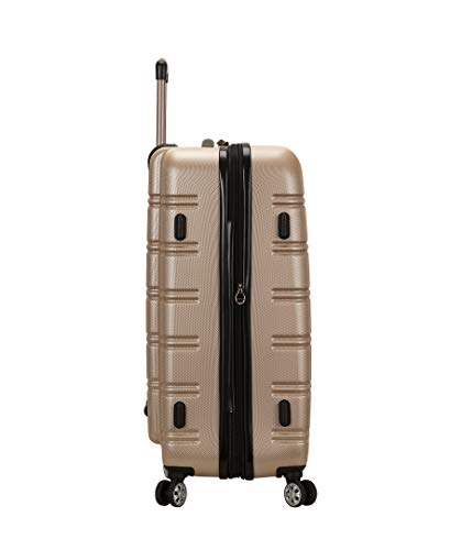 Rockland Melbourne Hardside 3 Piece Expandable Spinner Wheel Luggage Set, (20"/24"/28"), Champagne - color: Champagne, size: 3 Piece (20"/24"/28")
