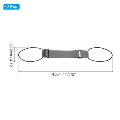 PATIKIL Luggage Straps Bag Bungee, 2 Pcs Suitcase Straps Adjustable Belt for Add a Bag Easy to Travel Elastic Strap Belt Handle Handbag Backpack, Gray - color: Gray