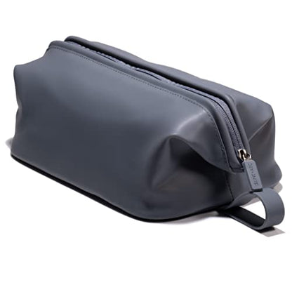 LINE+ARC Easy-to-Clean Silicone Dopp Kit & Toiletry Bag, Smoke (3.5L) - color: Smoke