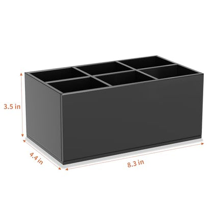 HIIMIEI Black Makeup Brush Holder Organizer - color: Black