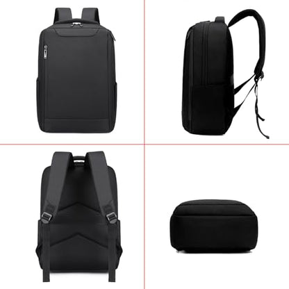 Slim Business Laptop Backpack, Water Resistant Travel Backpack, Durable Computer Bag, Fits 15.6 Inch Laptop, Black.