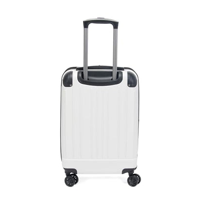 Kenneth Cole Reaction Flying Axis 20" Hardside Expandable 8-Wheel Spinner Carry-On Suitcase, Coconut White - color: Coconut White, size: 20-Inch Carry On