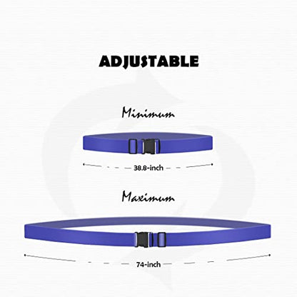 2pcs 74″×2″Luggage Straps for Suitcases,Adjustable Suitcase Straps and Heavy Duty Strap Buckle Packing Straps Travel Accessories,Navy Blue - color: Navy Blue 2PCS