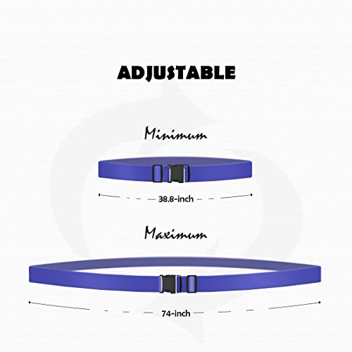 4pcs 74″×2″Luggage Straps for Suitcases,Adjustable Suitcase Straps and Heavy Duty Strap Buckle Packing Straps Travel Accessories,Navy Blue - color: Navy blue 4PCS