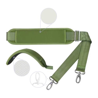 60 Inch Shoulder Strap for Bag with Removable Ultra-Thick Pad - color: Green