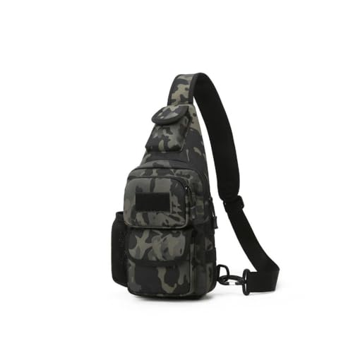 Sling Bag Crossbody Backpack for Men, Tactical Chest Shoulder Bags Daypack - color: Black 2
