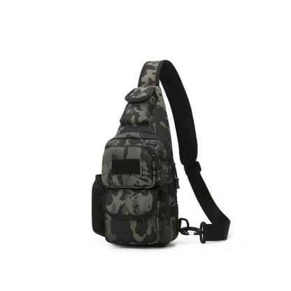 Sling Bag Crossbody Backpack for Men, Tactical Chest Shoulder Bags Daypack - color: Black 2