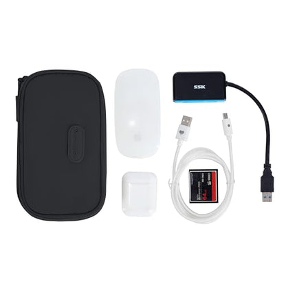 Travelon 2-in-1 Jewelry & Tech Organizer - color: Black