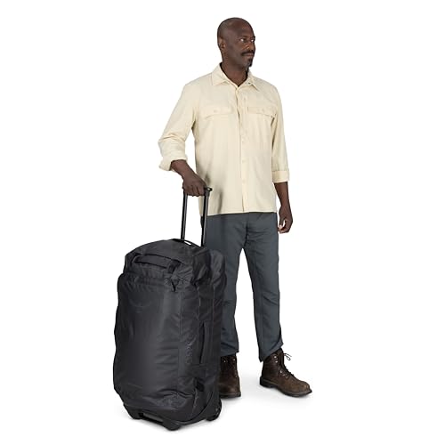 Osprey Transporter 90L Wheeled Travel Duffel Bag, Blue OS - color: Blue Flame/Nocturnal Blue, style: 90l