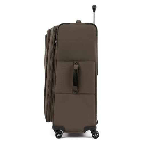 Travelpro Tourlite Softside 29" Expandable Luggage with 4 Spinner Wheels, Lightweight Suitcase, Checked Large, Espresso Brown - color: Espresso, size: Checked-Large 29-Inch