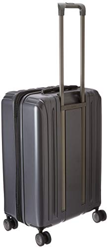 DELSEY PARIS Titanium Hardside Expandable Luggage with Spinner Wheels Checked Luggage, Graphite, Checked-Medium 25 Inch - color: Graphite, size: Checked-Medium 25 Inch